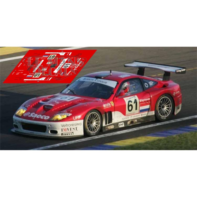 Ferrari 575 GTC - Le Mans 2004 nº61 - LEMANSDECALS